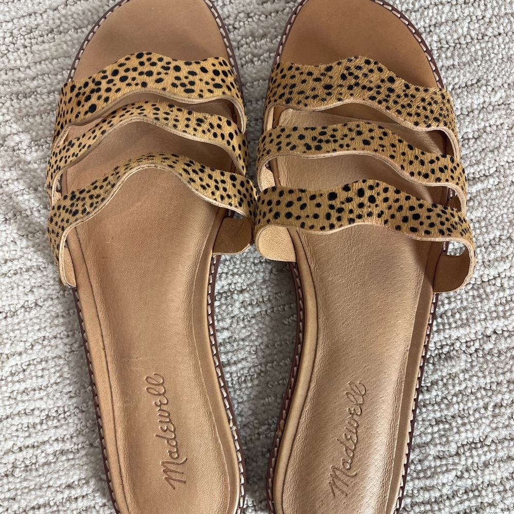 Madewell Leopard Print Tan Sandals